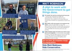 West Yorkshire Mayoral Election leaflet- Matt Robinson (Conservative)